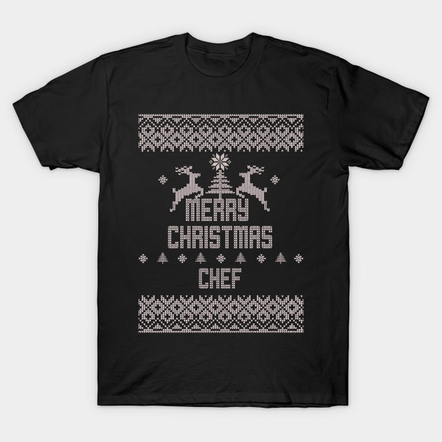 Merry Christmas CHEF T-Shirt by ramiroxavier